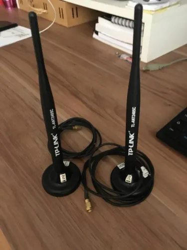 2 Antenas TPLink TL-ANT2405C usadas, mas em estado de novas. Antena Tp-link Omnidirecional