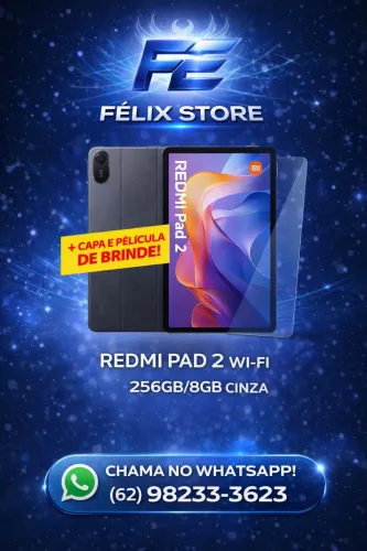 Redmi Pad 2 Wi-Fi 256GB + BRINDE (capa e película)