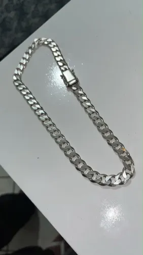 Cordão Masculino Grosso De Prata Maciço 87g