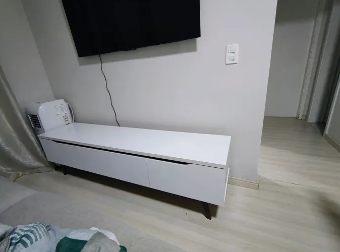 Rack de tv branco