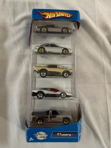 5-Pack Hot Wheels Shiners (2005) - Série Super Chromes Lacrado