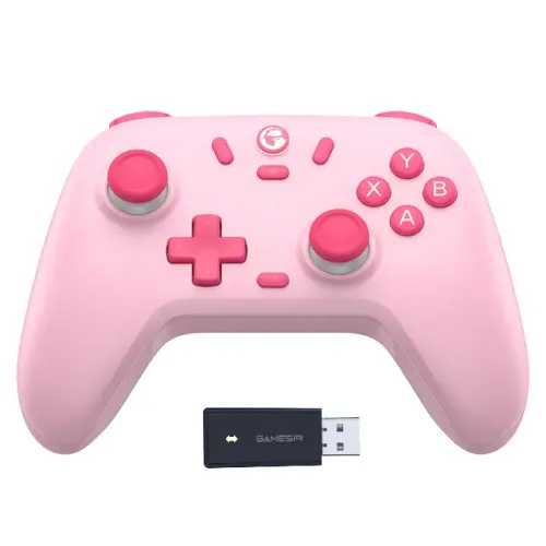 Controle Sem Fio Bluetooth Gamesir T4 Nova Lite, Rosa, para PC, Notebook,, Novo, Lacrado