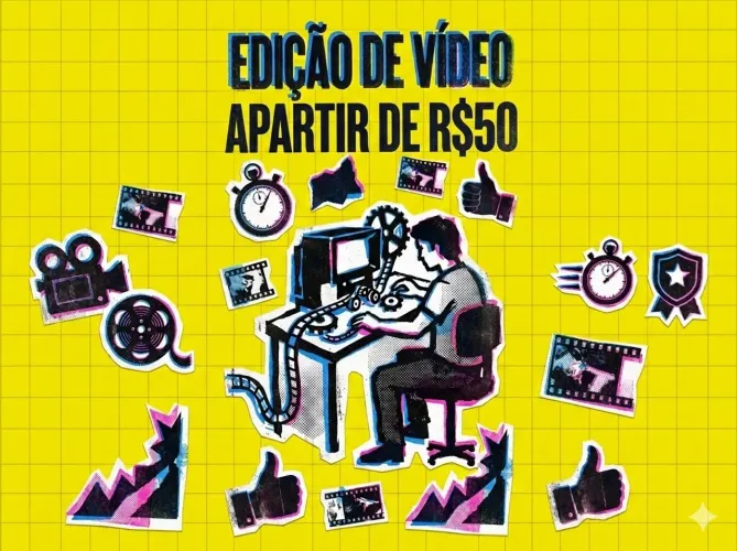Edição de Vídeo - Reels, TikTok, YouTube e Cortes (A partir de R$ 50)