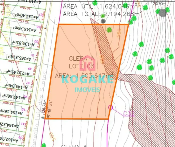 Área à venda, 1603 m² por R$ 2.886.564,60 - São Geraldo - Aparecida/SP