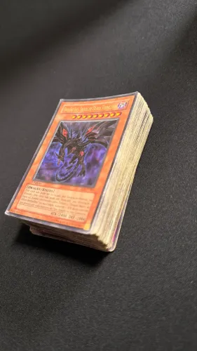 Yugioh lote 60 cartas, Dragão Negro de Olhos Vermelhos, Trevas, Hero Heroi, Pote Ganância