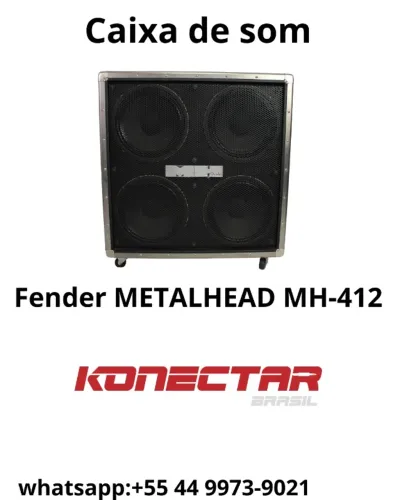 CAIXA FENDER Metal Head 4X12 ANGULADA PARA GUITARRA 