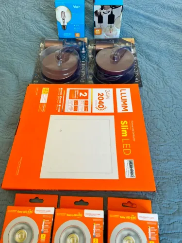 Kit pendente e lâmpada 