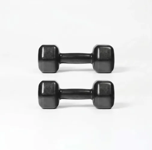 Par de Halteres 3kg cada (6kg no total) - Emborrachado - Novo
