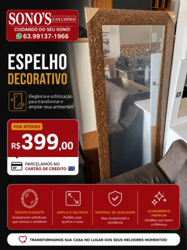 Espelho grande em oferta essa semana