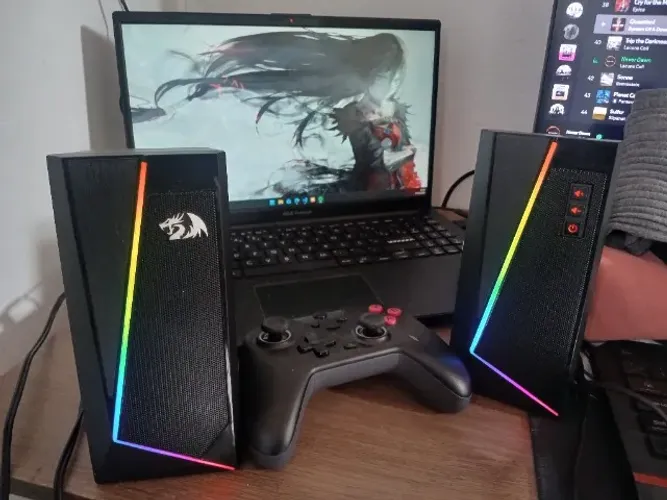 Caixa de som Redragon Anvil RGB Preto