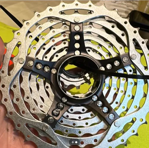 Cassete usado Shimano XT + corrente Shimano 