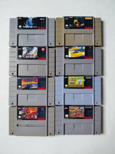 Lote 22 Cartuchos Snes Paralelos. 