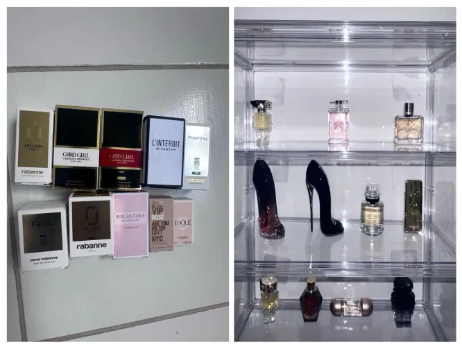 Kit de miniaturas de perfumes importados