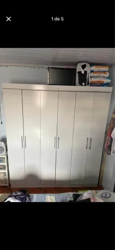 Guarda roupa 6 portas branco