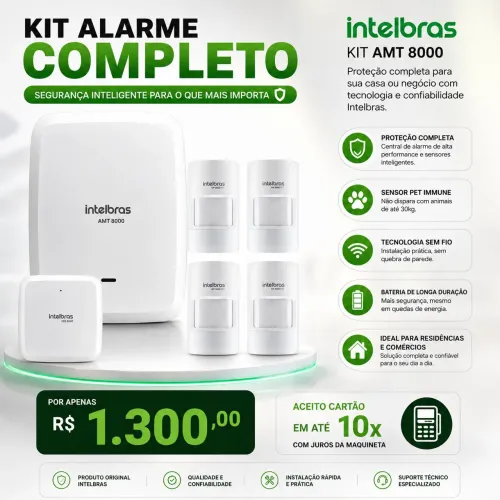 SISTEMA DE ALARME INTELBRAS AMT 8000