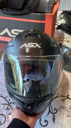 Capacete ASX Draken UK fosco preto cinza