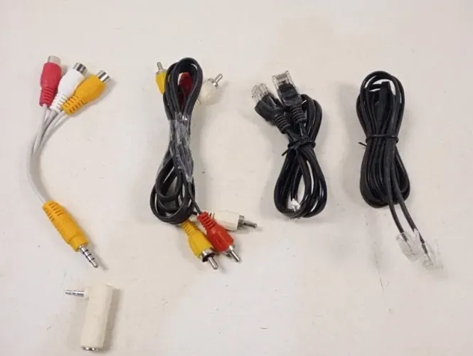 Lote 5 Cabos e Adaptadores (RCA, P2, Áudio/Vídeo, Cabo de Rede Ethernet RJ45)