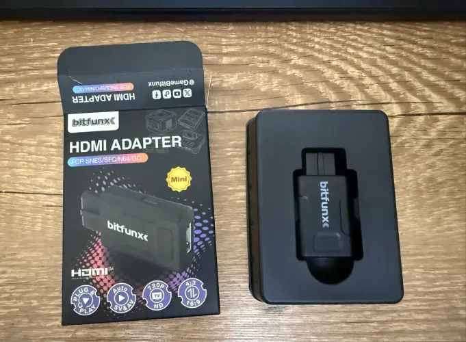Adaptador HDMI Bitfunx para SNES N64 e GameCube 