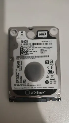 HDD WD BLACK - HD SATA 500GB - 2.5 - Notebook/ Laptop