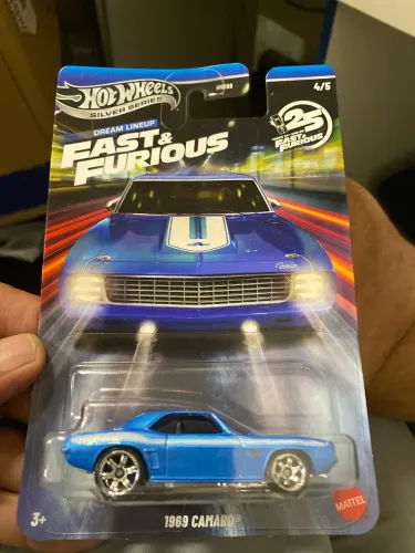 Hot wheels velozes e furiosos 1969 Camaro 25 anos