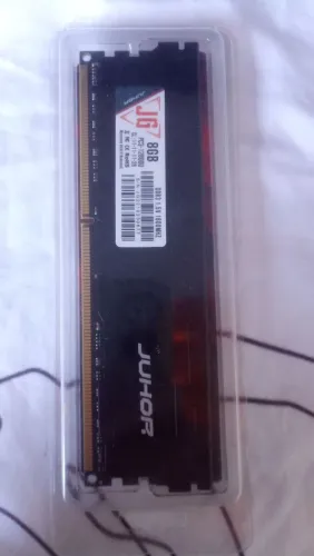 Memória Ram Gamer Ddr3 8gb 1600mhz Juhor Dissipador Preto Nova Lacrada