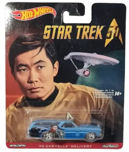 Hot Wheels Star Trek 70 Chevelle Delivery, comemoração de 50 anos, escala 1:64