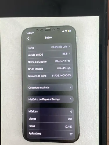 VENDO IPHONE 12 PRO IMPECÁVEL 