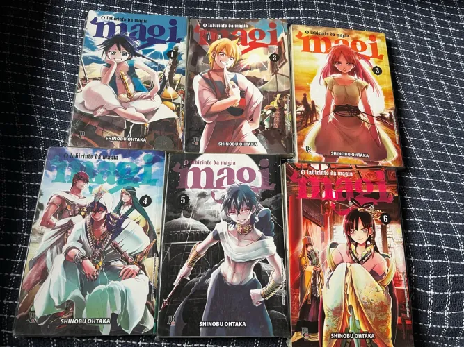 Mangá Magi volumes 1 ao 6