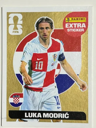 Figurinha Extra Gold Luka Modric Copa 2026 Panini Ouro