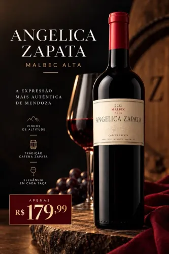 Vinho Argentino Angélica Zapata Malbec Alta