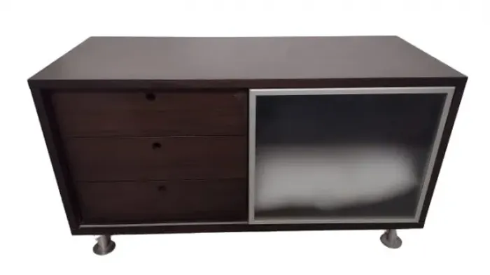 Móvel Rack Tok&Stock de Madeira Escura