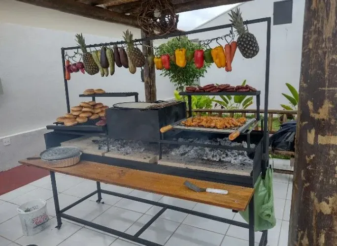Parrilla com grelha Uruguai e Argentina 