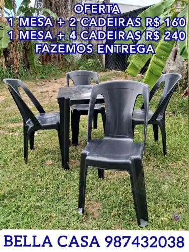 CONJUNTO DE MESA E CADEIRA