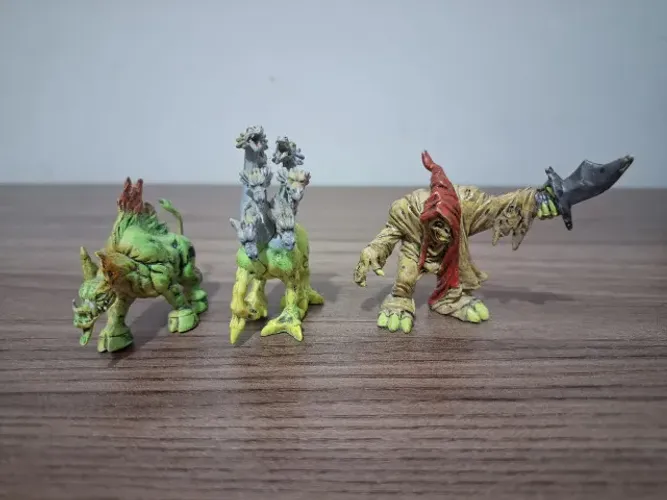 Galeria De Monstros Dtc Lote com 3 Figuras