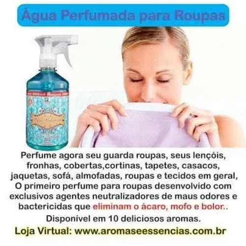 Aromatizador para roupas e ambientes com antimofo e neutralizador de odores