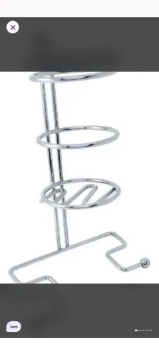 Suporte de mesa e parede para prancha chapinha modelador de cabelo
