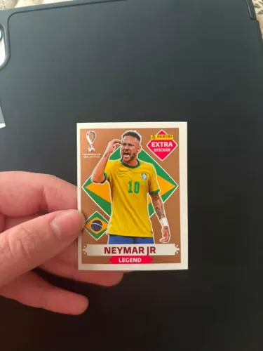 Figurinha Extra Sticker Neymar Jr Legend Bronze - Copa do Mundo Qatar 2022 Panini