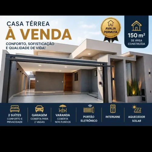 Casa 2 Suítes Monte Aprazível