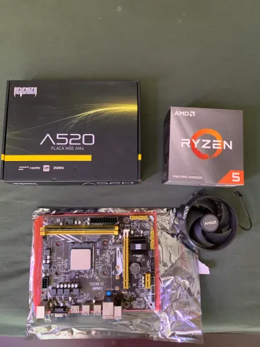 Kit Upgrade Ryzen 5 4500 + Placa Mãe A520 + 16gb DDR4