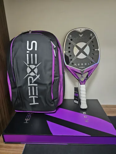 Kit raquete heroes rebel e mochila