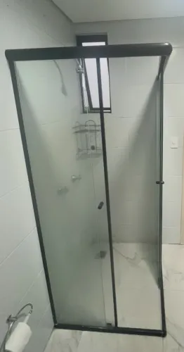 Box de Canto de Vidro para banheiro