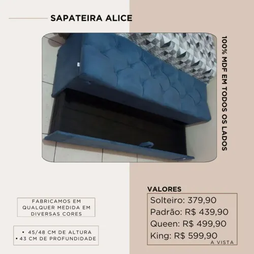 Sapateira em MDF - diversas cores e modelos