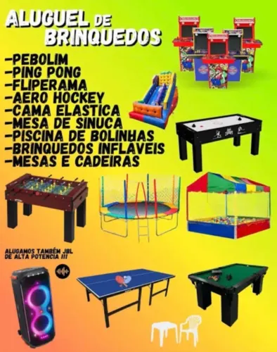 Alugo brinquedos para festas!!!