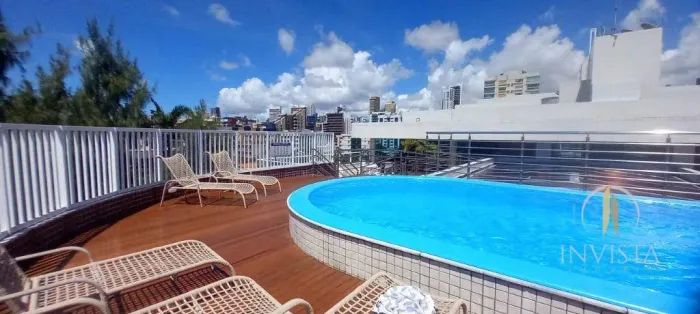 Studio com 1 dormitório para alugar, 39 m² por R$ 2.800,01/mês - Manaíra - João Pessoa/PB