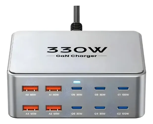 Topzero Estação Carga Turbo Celular 10 Saídas Usb 330w