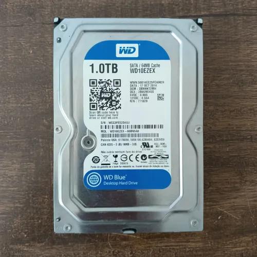 HD Western Digital 1Tb blue 100%