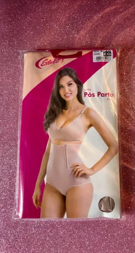 Cinta pós parto com zíper