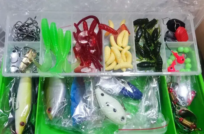Kit isca pesca 94 peças 