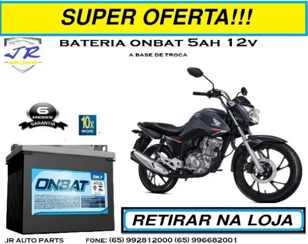 bateria onbat 5ah fan 160 2019