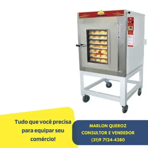 Forno a Gás 8 Esteiras Turbo Novo PR08